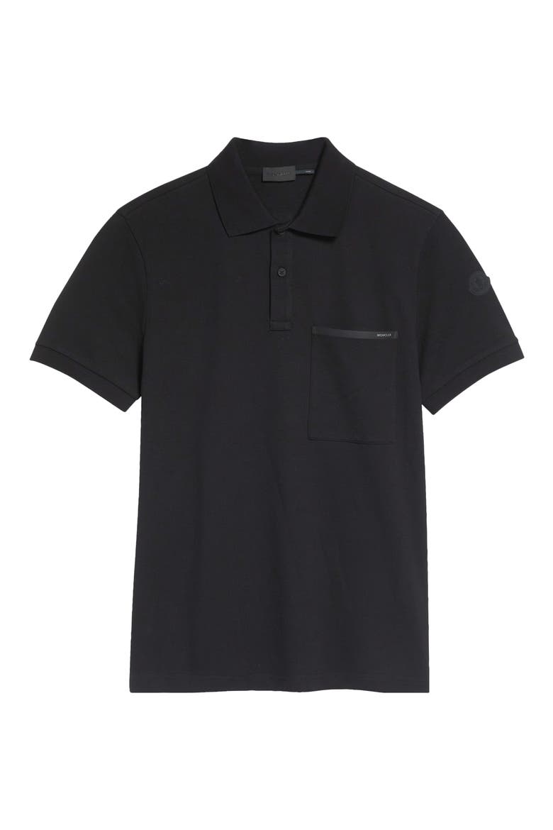 Cotton Polo, Main, color, BLACK
