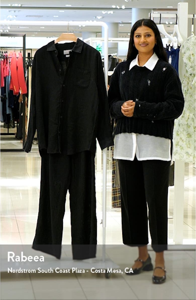 Long Sleeve Linen Pajamas, sales video thumbnail