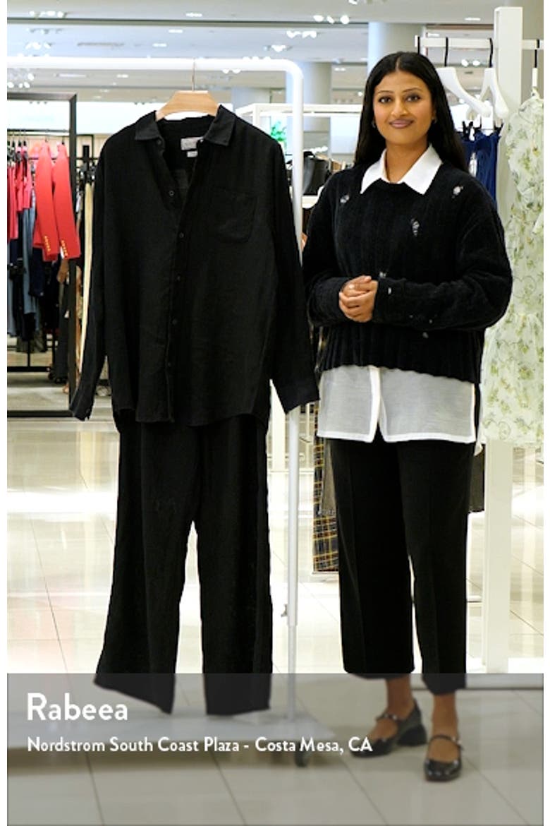Long Sleeve Linen Pajamas video