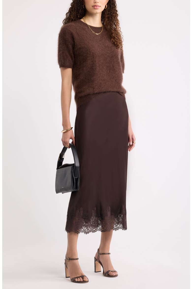 Brushed Cashmere Sweater Tee, Alternate, color, BROWN MOLE