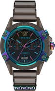 Versace Icon Active Chronograph Silicone Strap Watch, 44mm