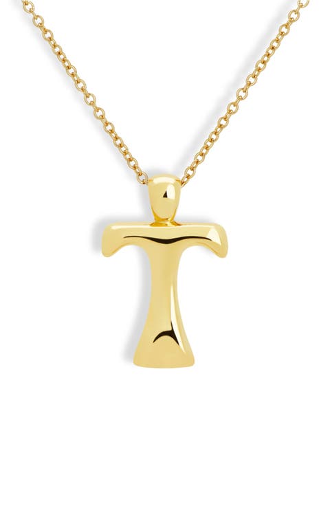 Blake Bubble Letter Pendant Necklace