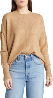Vince Camuto Exposed Seam Crewneck Sweater