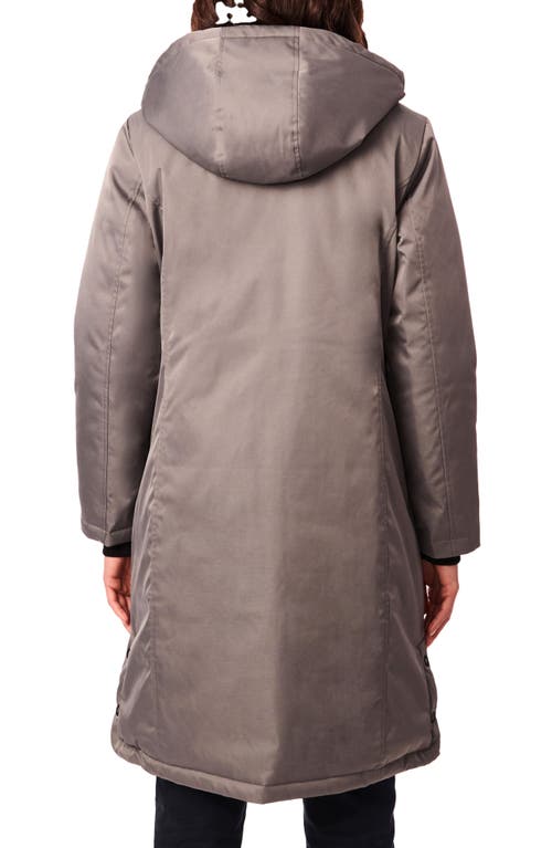 Bernardo Micro Breathable Water Resistant Recycled Polyester Raincoat In Gray
