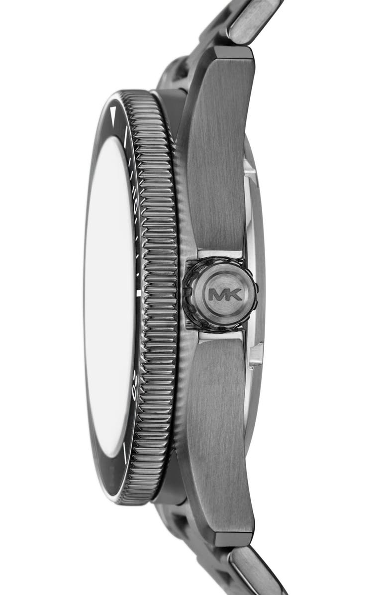 Michael Kors Maritime Quartz Stainless Steel Bracelet Watch, 42mm, Alternate, color, Stainless Steel