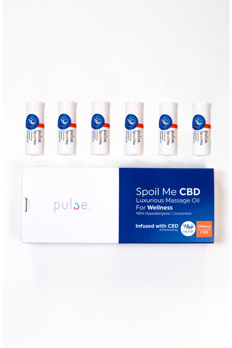 Spoil Me Unscented Luxurious Massage Oil with CBD (Nordstrom Exclusive), Main, color, 6-PACK