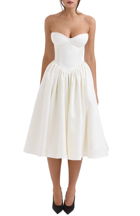 Coco Strapless Midi Dress