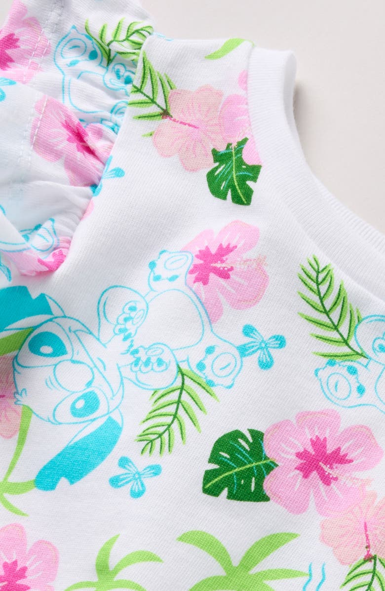 Tucker + Tate Kids' Ruffle Sleeve Cotton Graphic T-Shirt, Alternate, color, White Tropical Lilo
