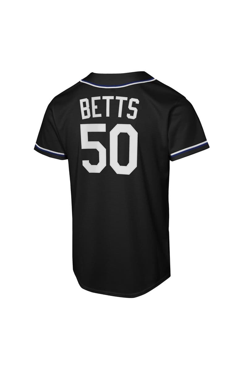 Nike Youth Nike Mookie Betts Black Los Angeles Dodgers Fashion Replica Player Jersey, Alternate, color, Black
