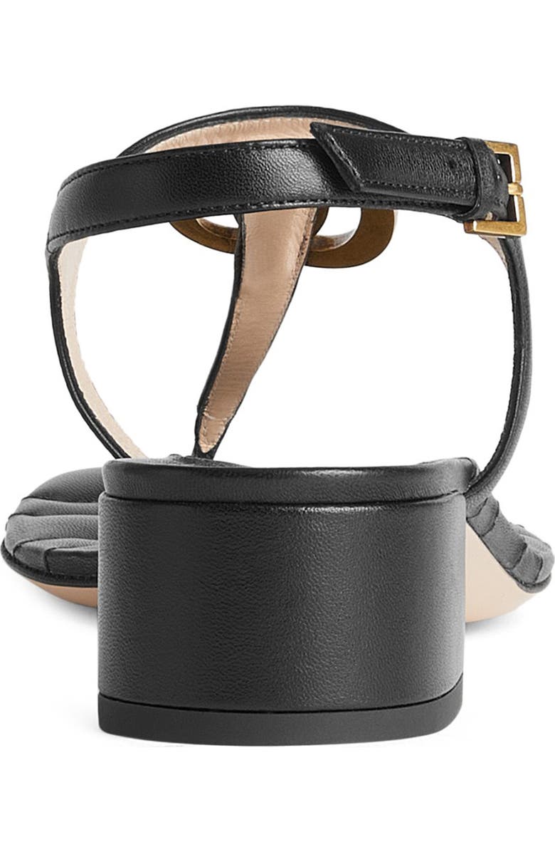 Gucci GG Logo Sandal, Alternate, color, Nero
