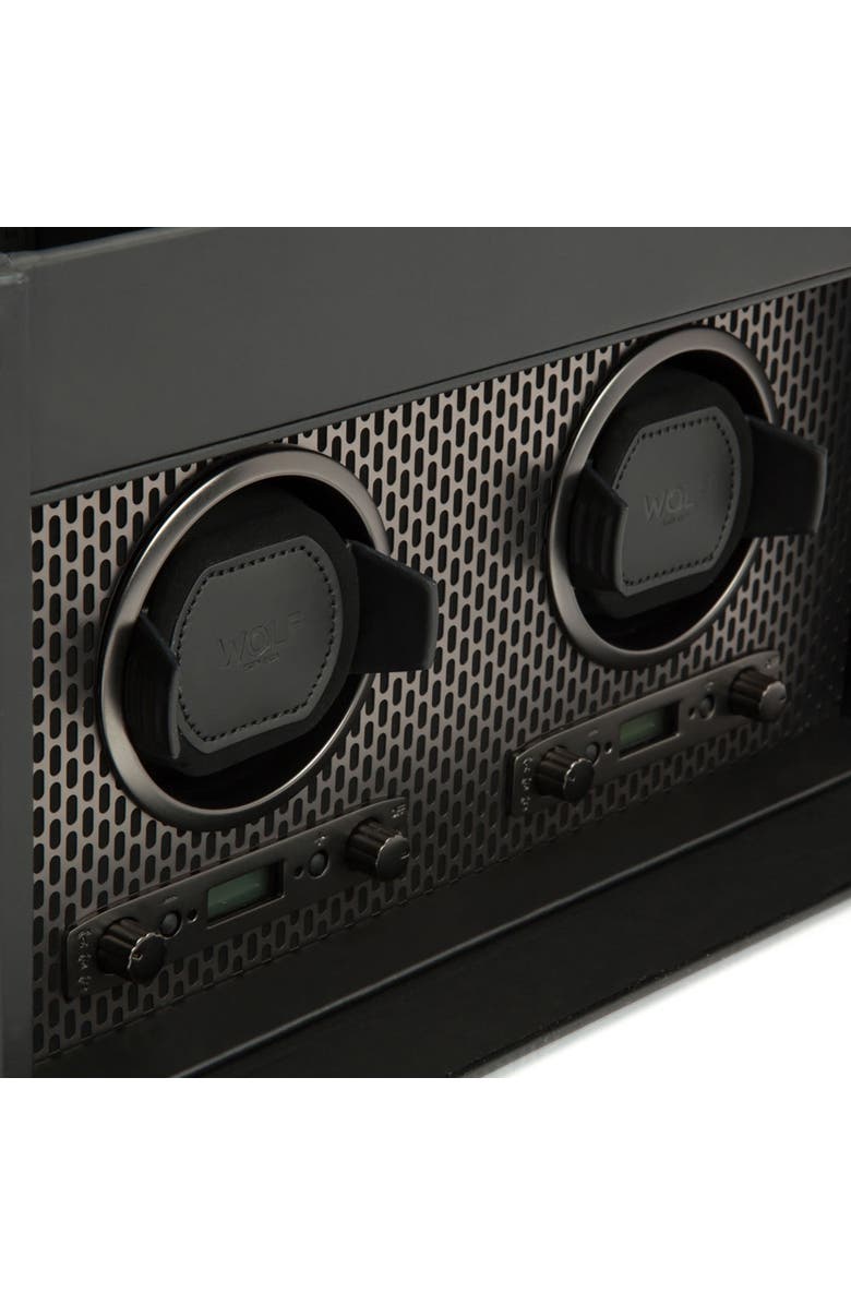 WOLF Axis Double Watch Winder with Storage, Alternate, color, Powder Coat