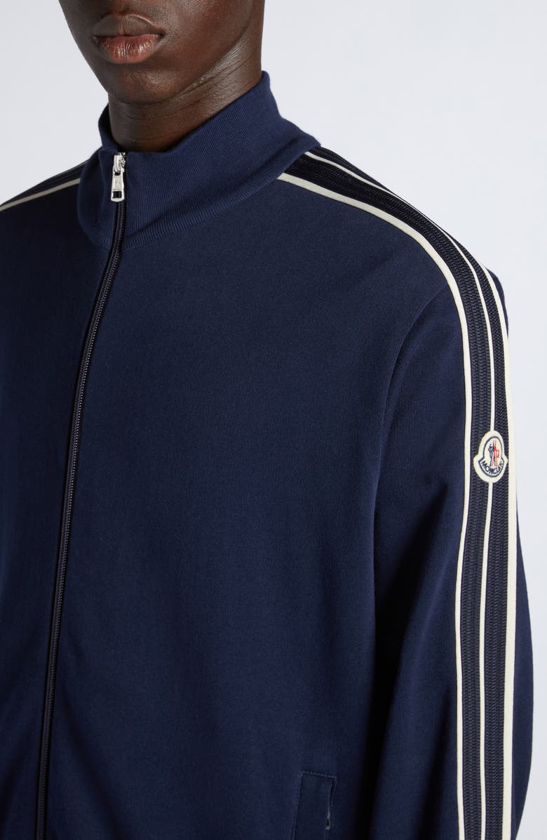 Moncler Track Jacket, Alternate, color, Navy
