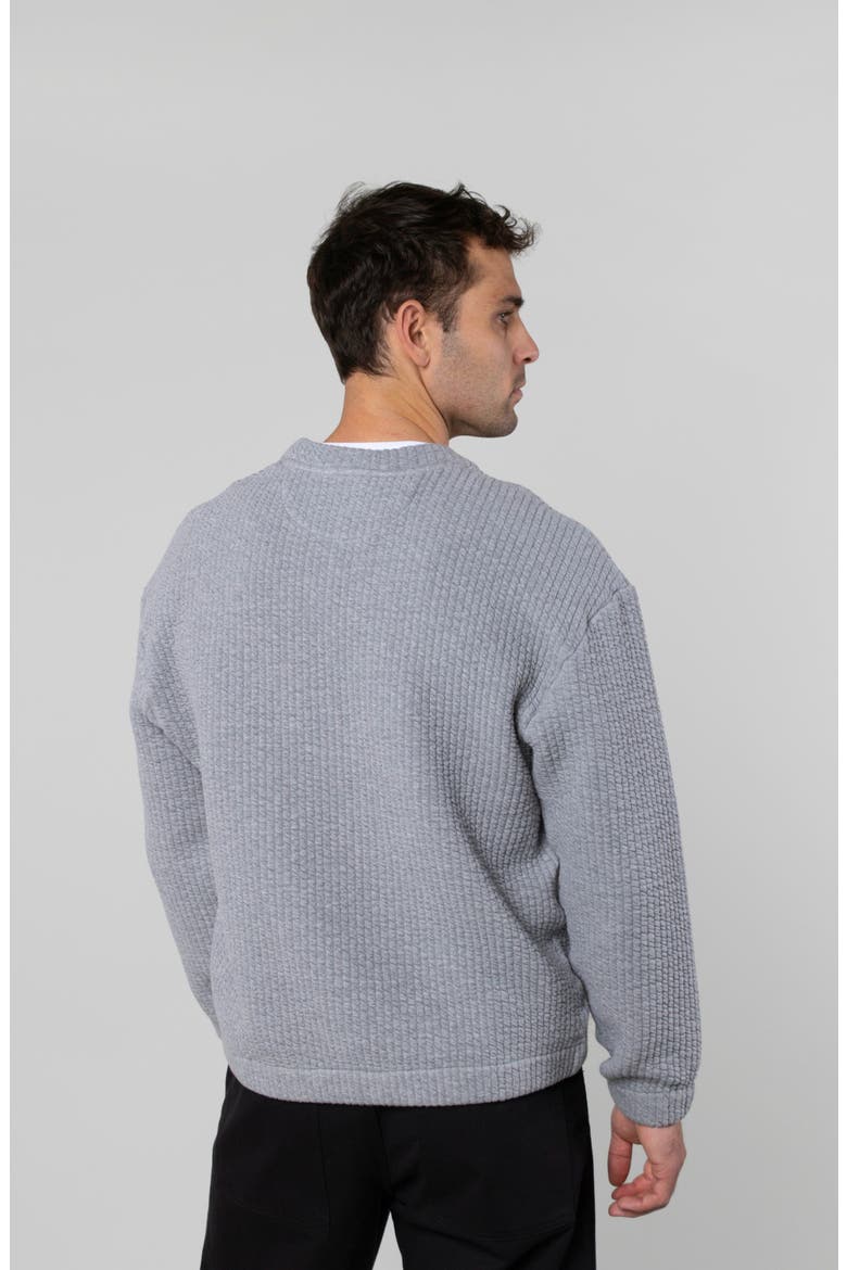 Cozy Quilt Crewneck, Alternate, color, Heathered Grey