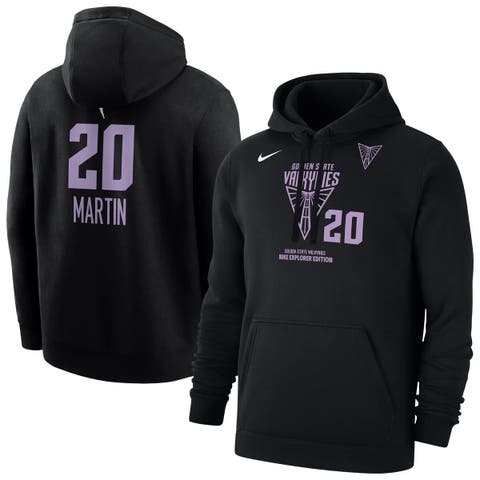 Men's Nike Kate Martin Black Golden State Valkyries Explorer Edition Name & Number Pullover Hoodie