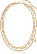 Ettika Gilded Layered Link Necklace