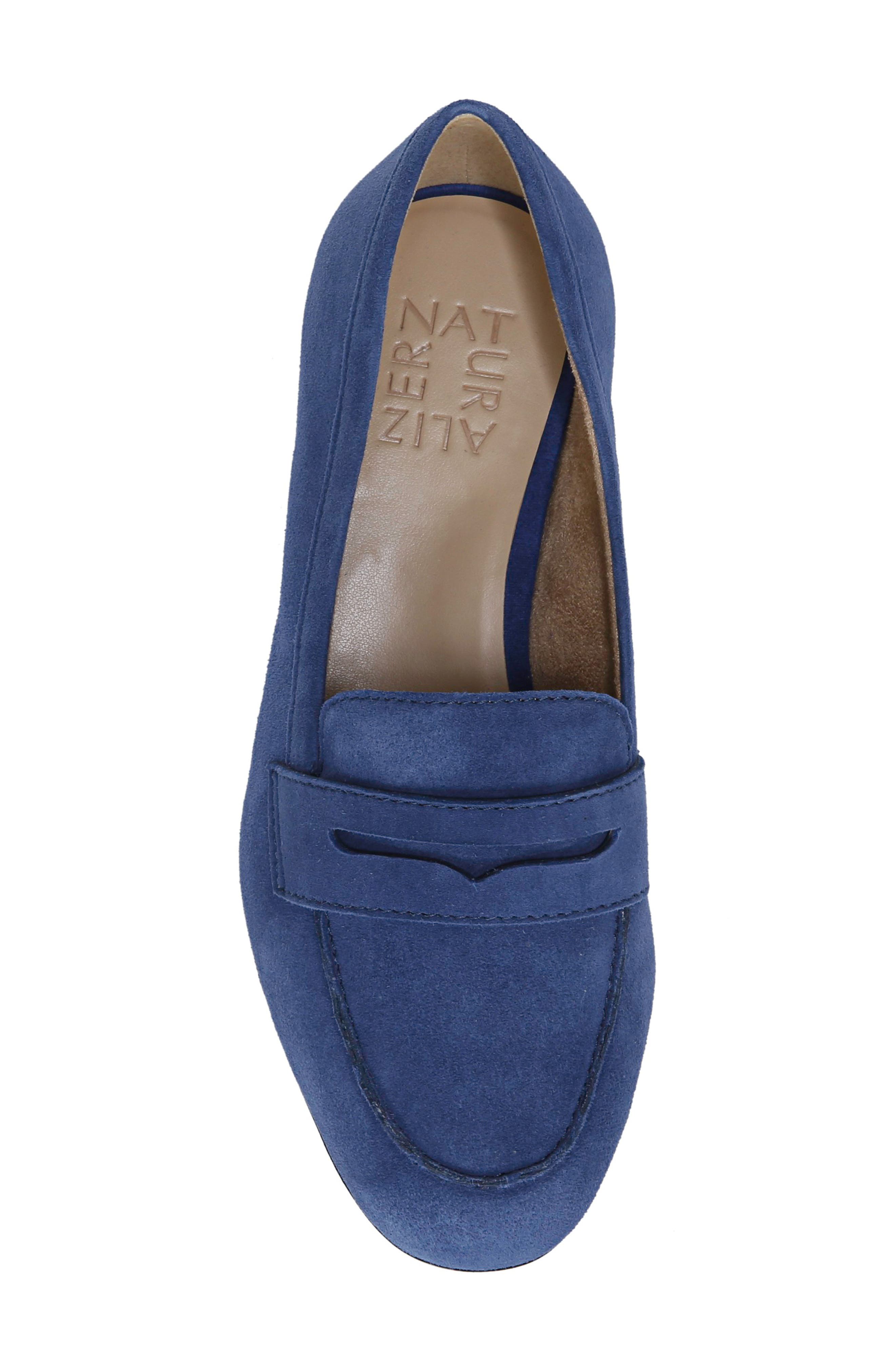 Juliette Loafer, Alternate, color, DEEP SAPPHIRE SUEDE