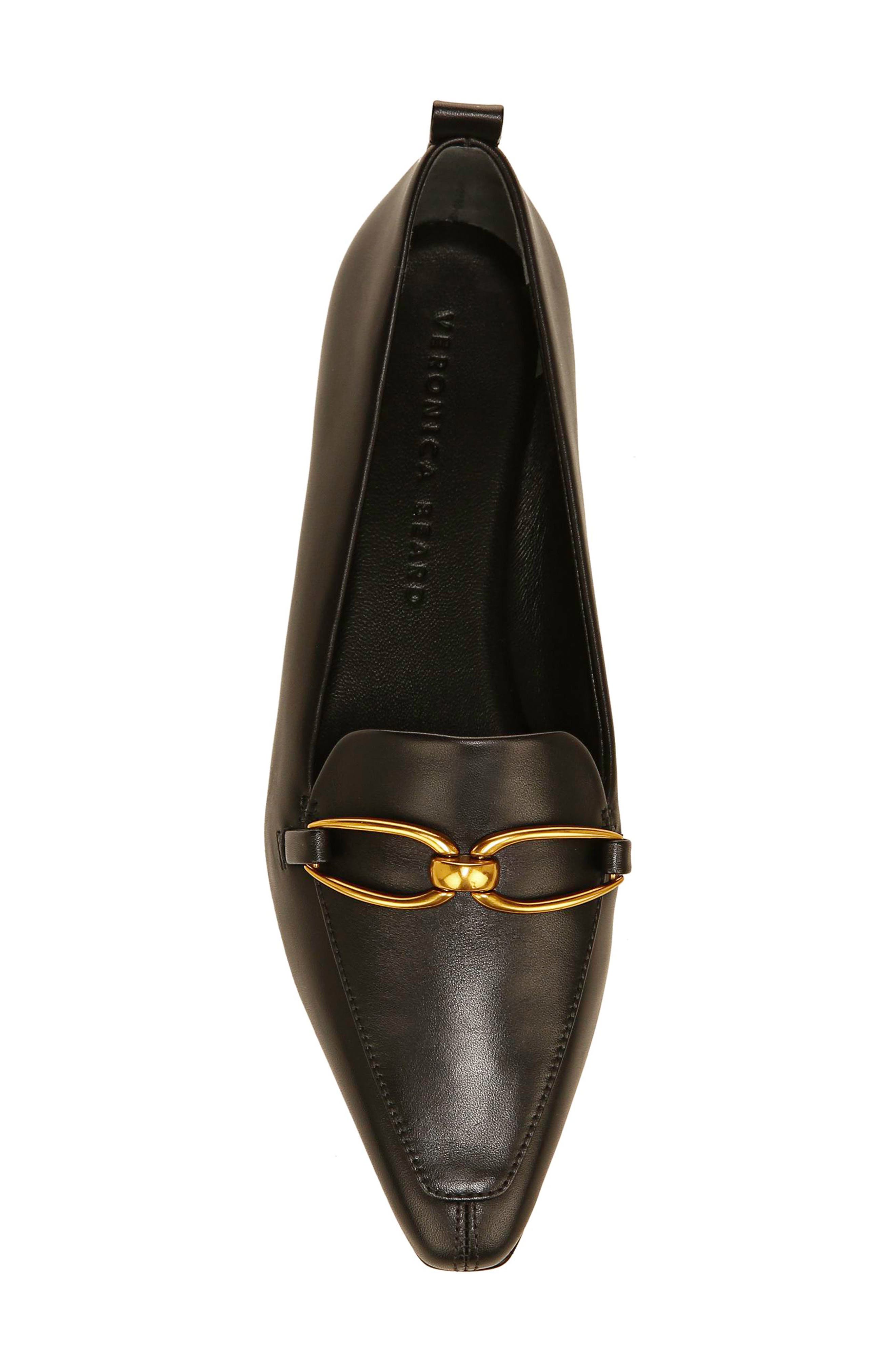 Veronica Beard Champlain Chain Pointed Toe Flat, Alternate, color, 