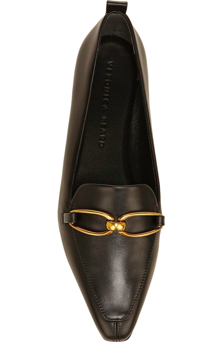 Veronica Beard Champlain Chain Pointed Toe Flat, Alternate, color,