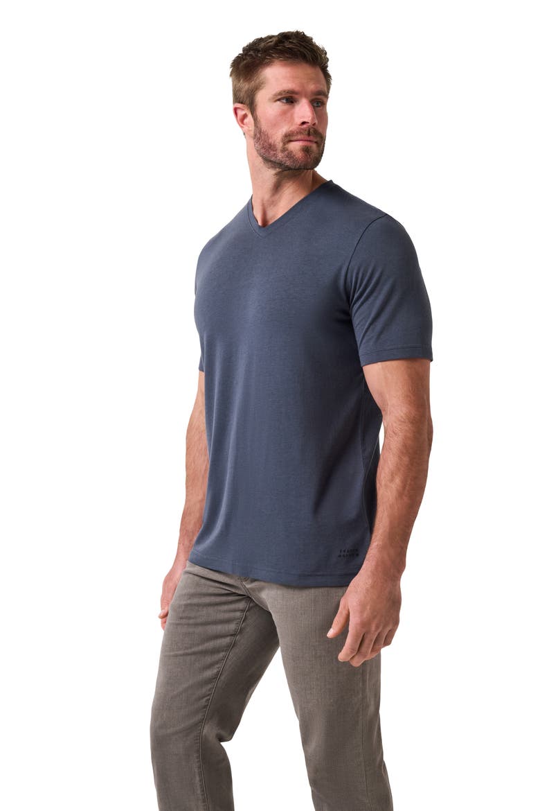 Cloud V-Neck T-Shirt, Alternate, color, BLUE NIGHTS