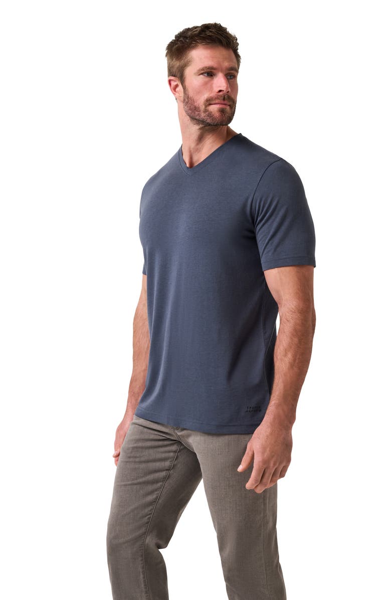 TravisMathew Cloud V-Neck T-Shirt, Alternate, color, Blue Nights