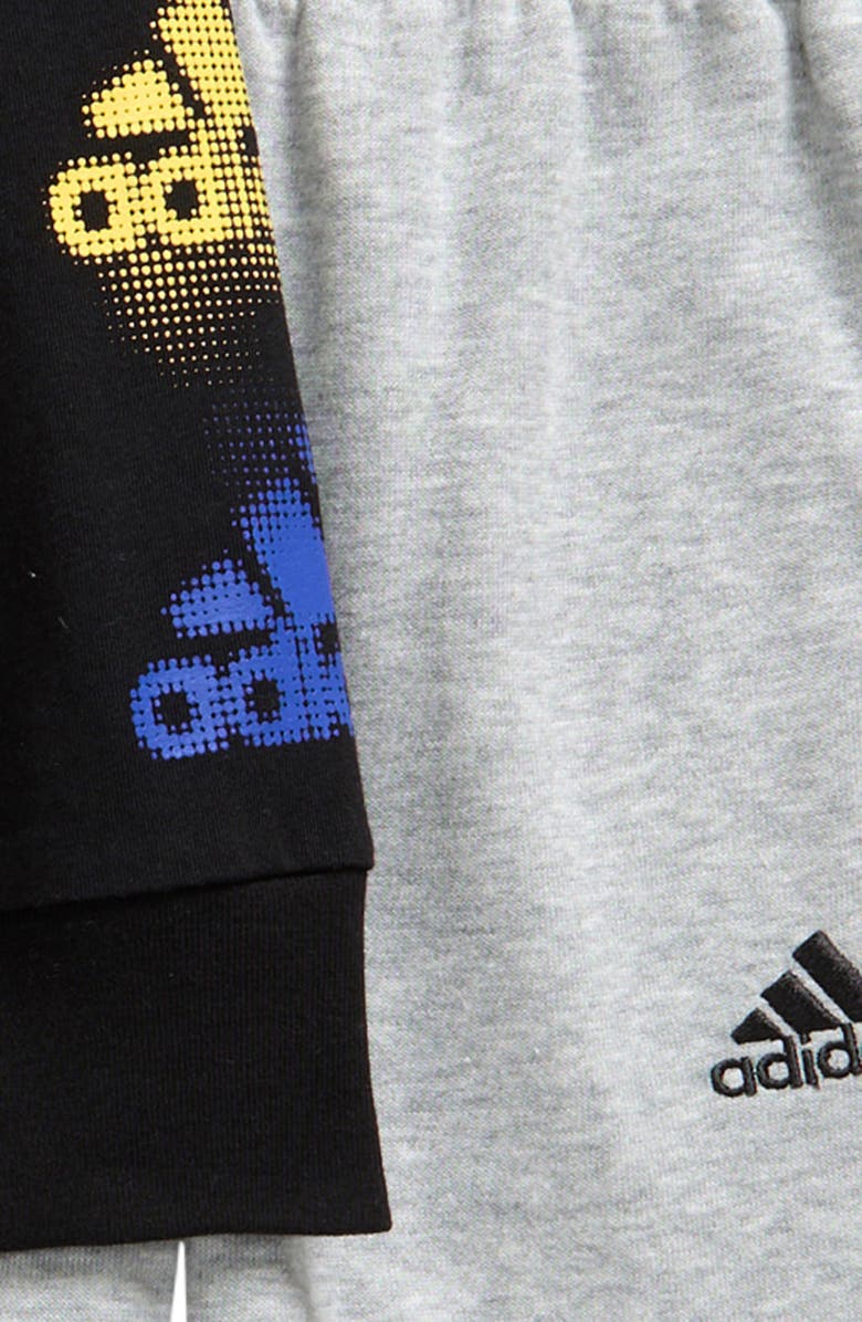 adidas Kids' Long Sleeve T-Shirt & Joggers Set, Alternate, color,