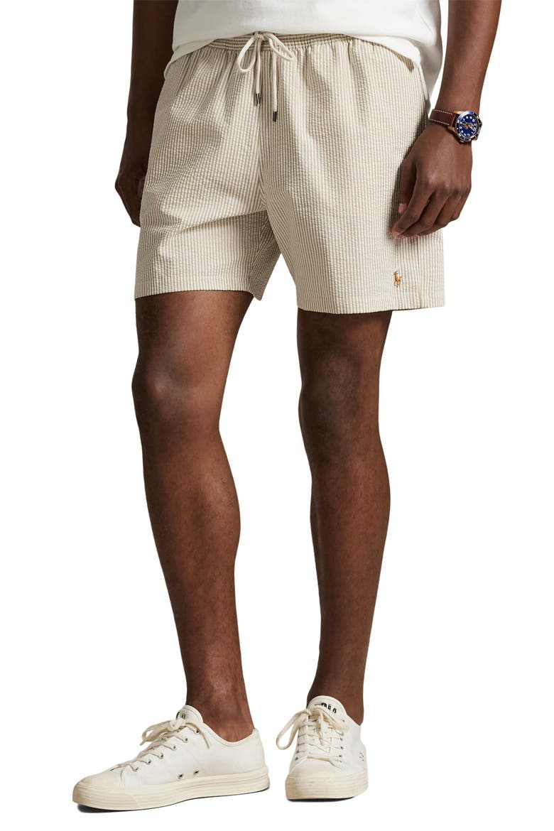 Traveler Classic Swim Trunks, Main, color, BEIGE