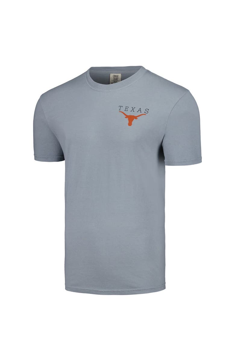 IMAGE ONE Men's Gray Texas Longhorns Campus Scene Comfort Colors T-Shirt, Alternate, color, Gray