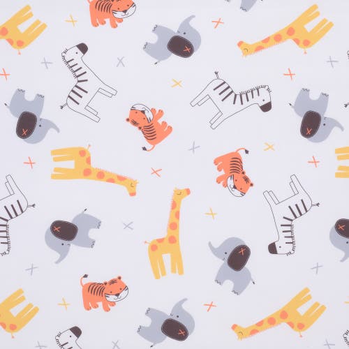 Bedtime Originals Lollipop Jungle Baby Fitted Crib Sheet In White