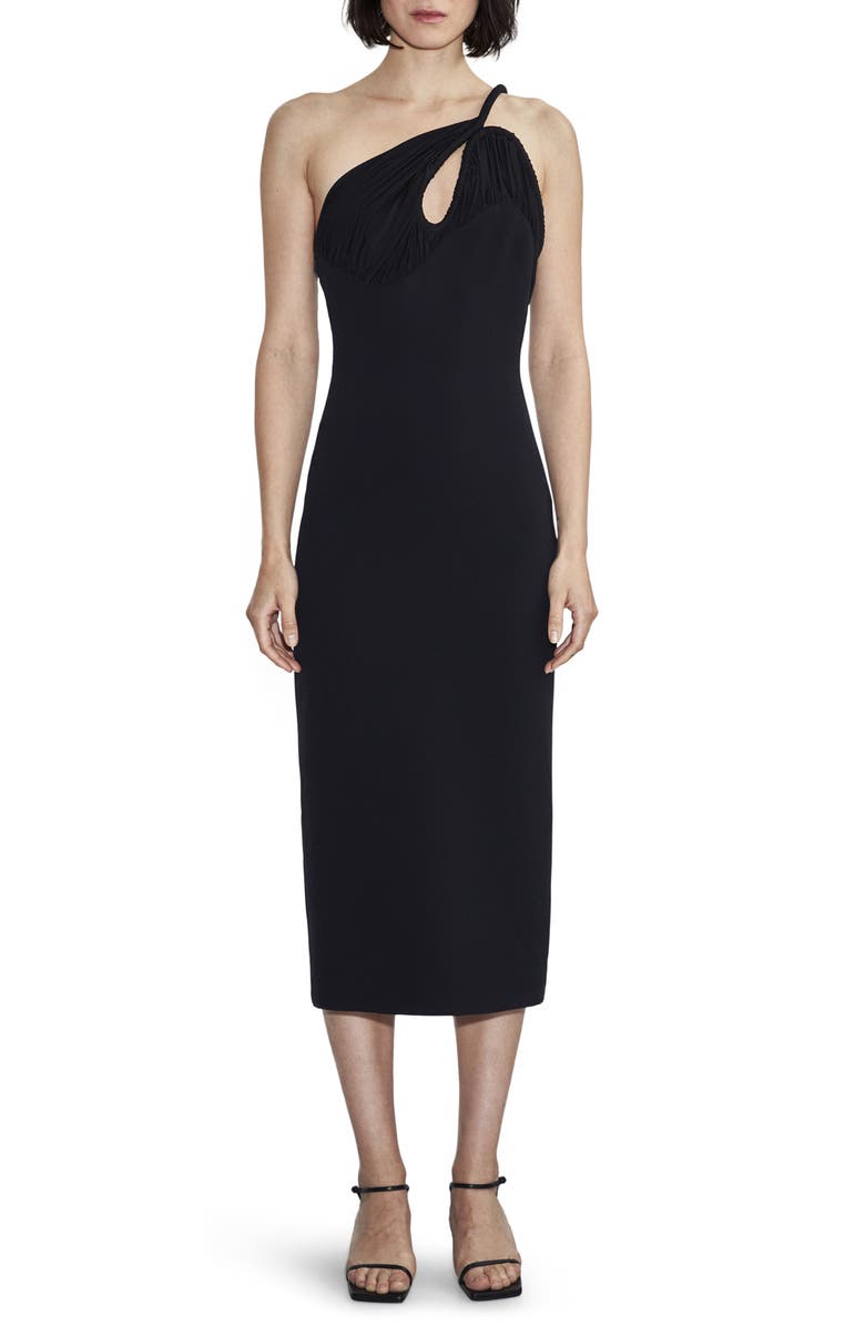Et Ochs Monica Twist Cutout One-Shoulder Midi Dress, Main, color, 