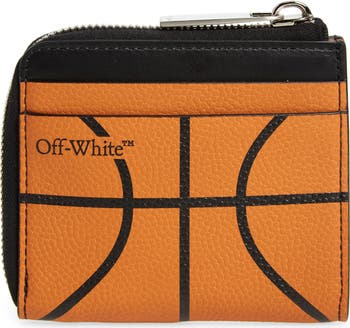 Off-White Basketball Leather Zip Around Wallet | Nordstrom