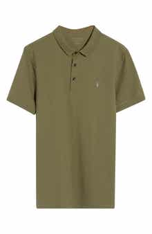 AllSaints Form Cotton Polo