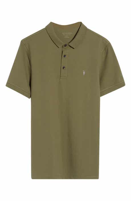 AllSaints Form Cotton Polo
