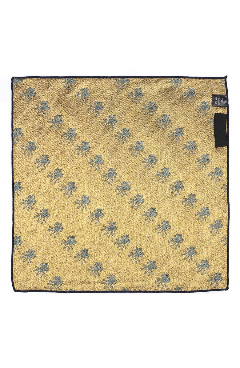 Cufflinks, Inc. Metallic Joker Silk Pocket Square, Alternate, color, 