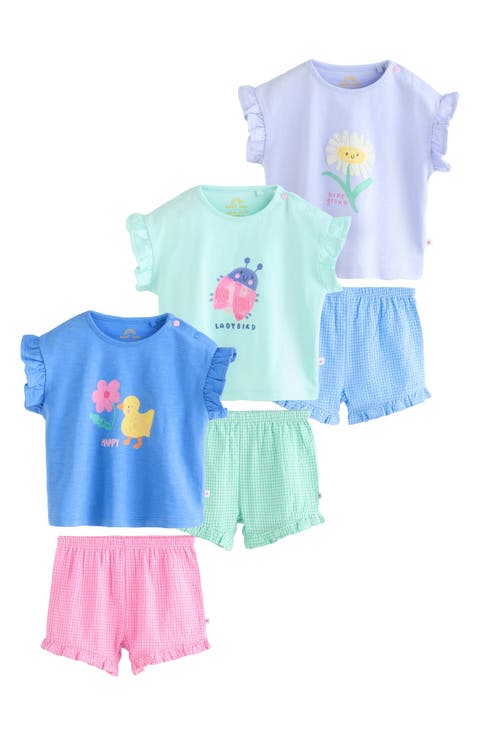 Kids' 6-Pack Assorted Graphic T-Shirts & Shorts Sets (Baby & Toddler)