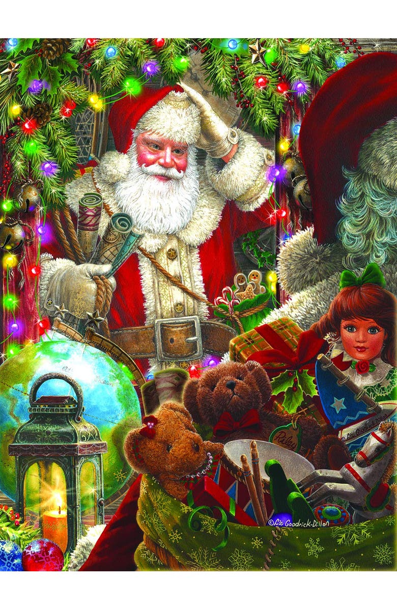 Sunsout Ready to Go Santa 1000 piece Jigsaw Puzzle for Adults, Alternate, color, Multicolor
