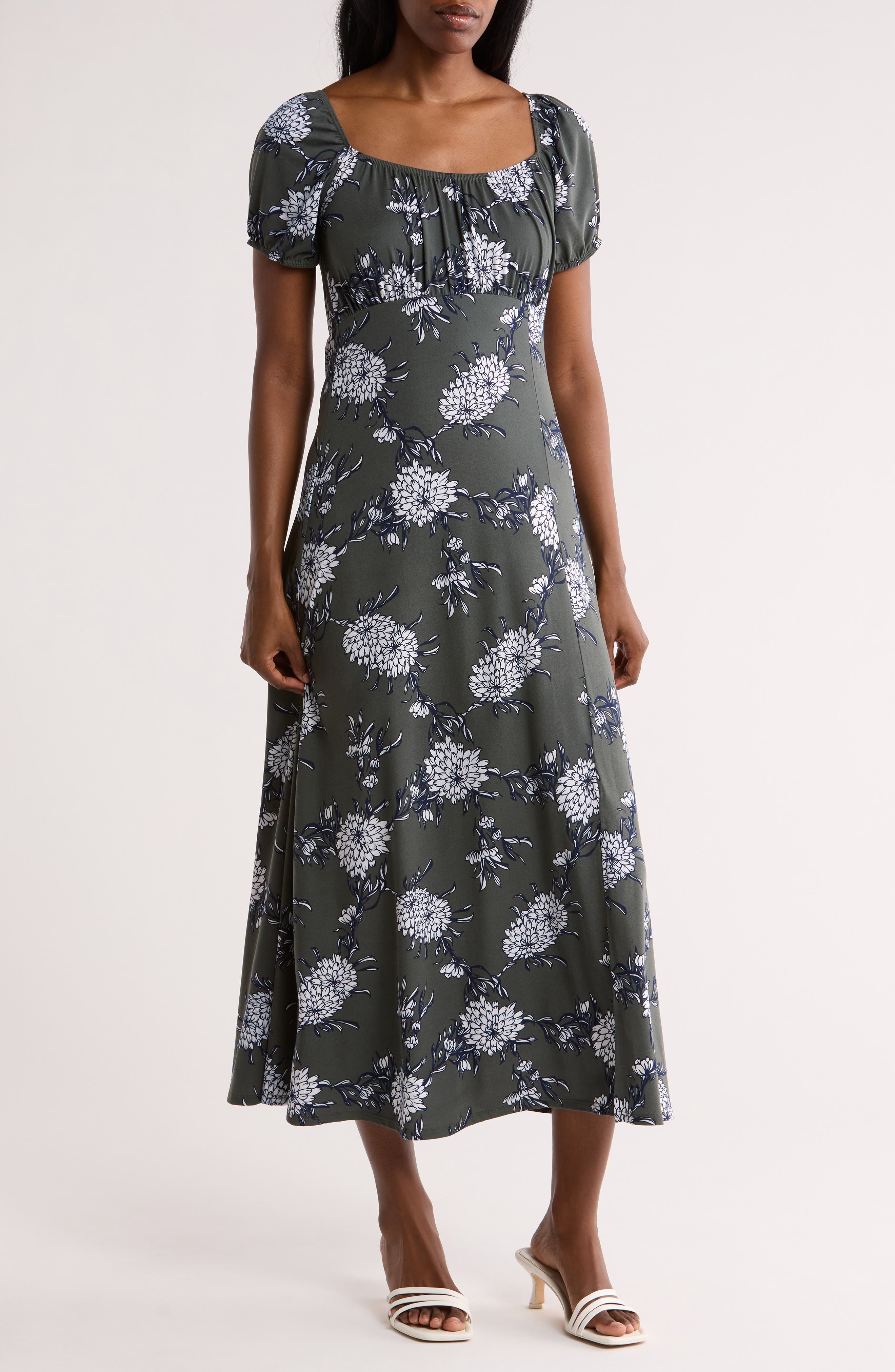 Ruched Midi Dress - image 3