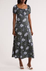 Loveappella Ruched Midi Dress
