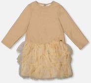 Deux par Deux Glittering Mesh Skirt Party Dress