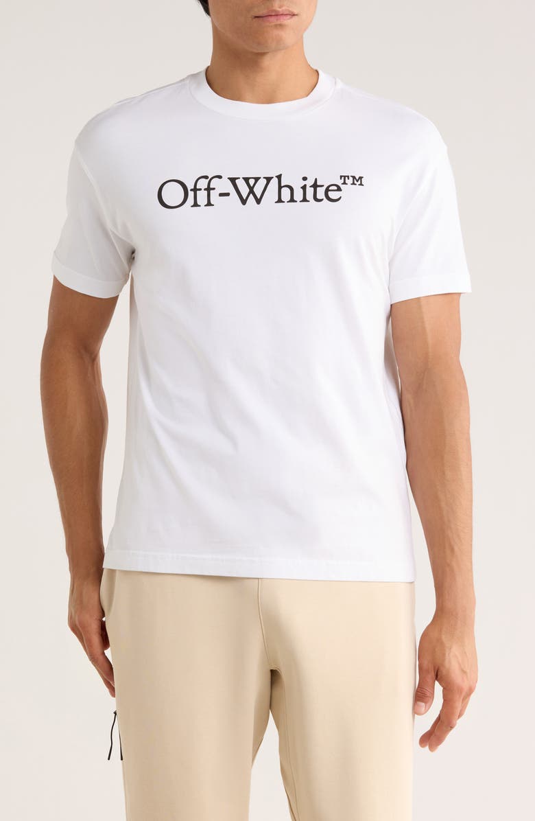 Off-White Big Logo Bookish Graphic T-Shirt, Main, color, 
