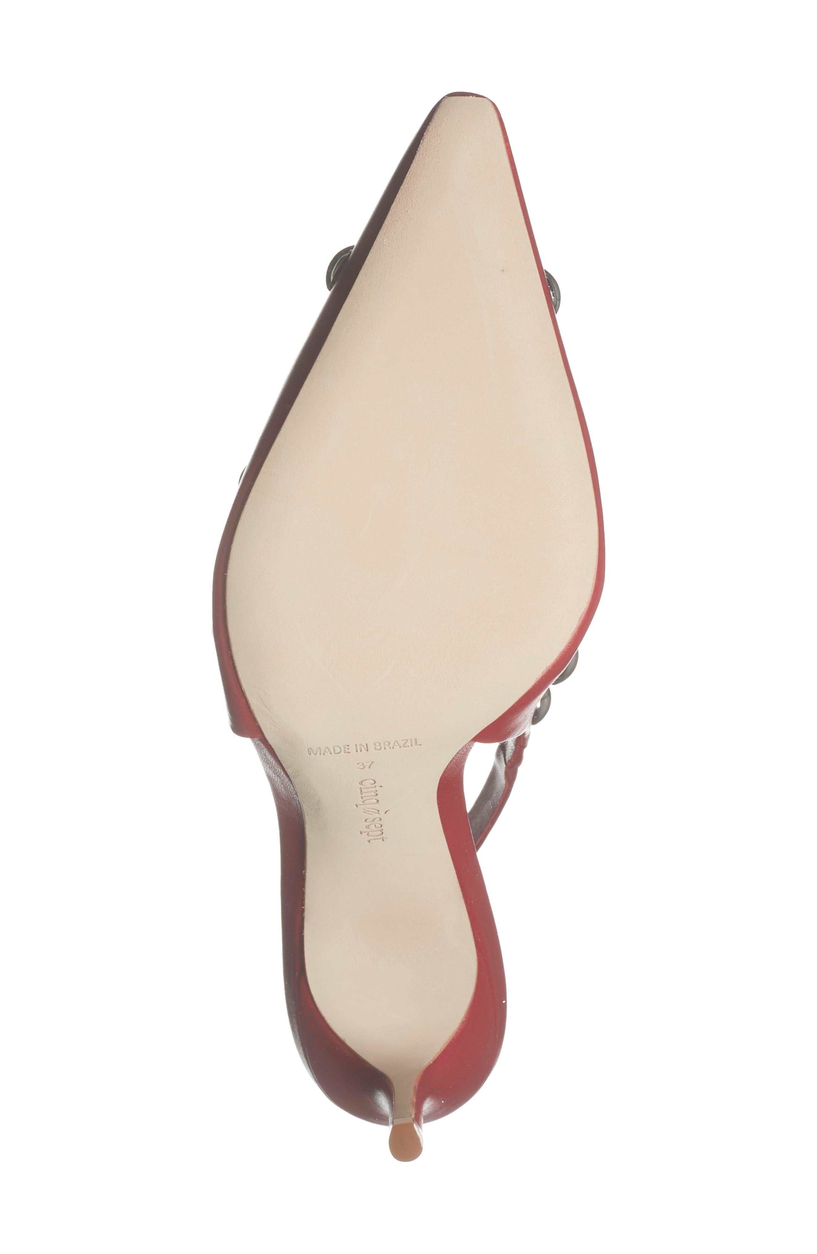 Rhonda Studded Slingback Sandal, Alternate, color, CHERRY ROSE