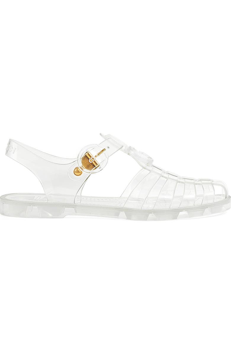 Gucci Jelly Fisherman Sandal, Alternate, color,