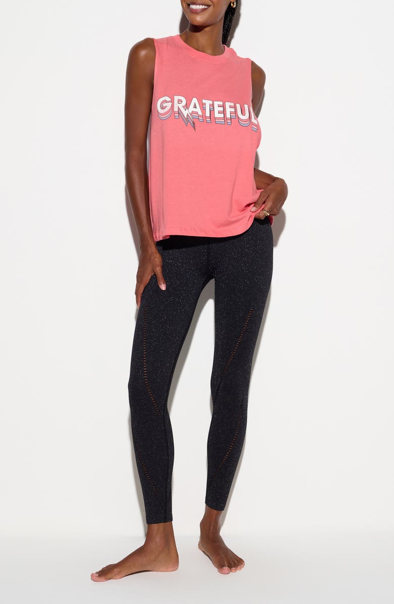 Spiritual Gangster Grateful Ascent Vibe Graphic Tank, Alternate, color, Crimson Rose