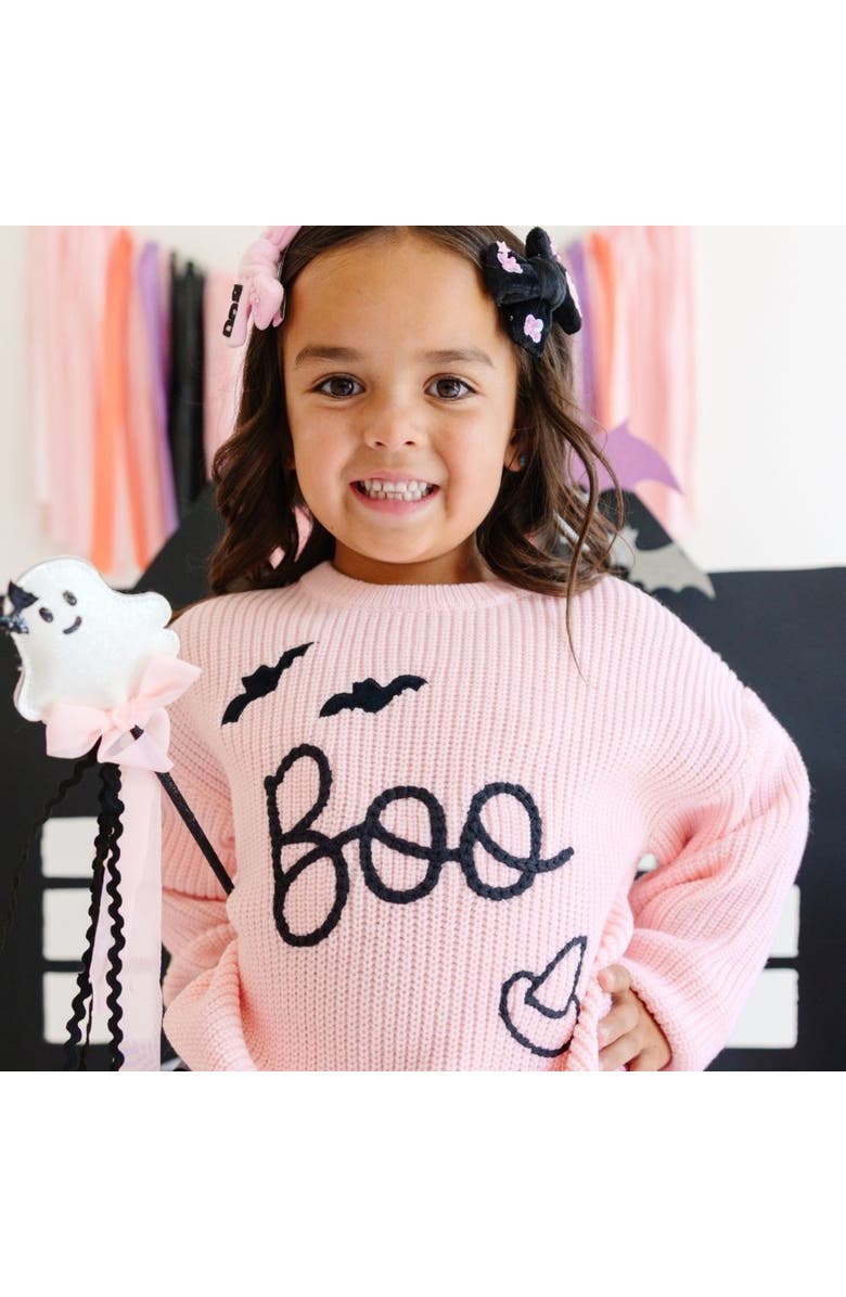 Sweet Wink Boo Bows Halloween Clip Set, Alternate, color, 