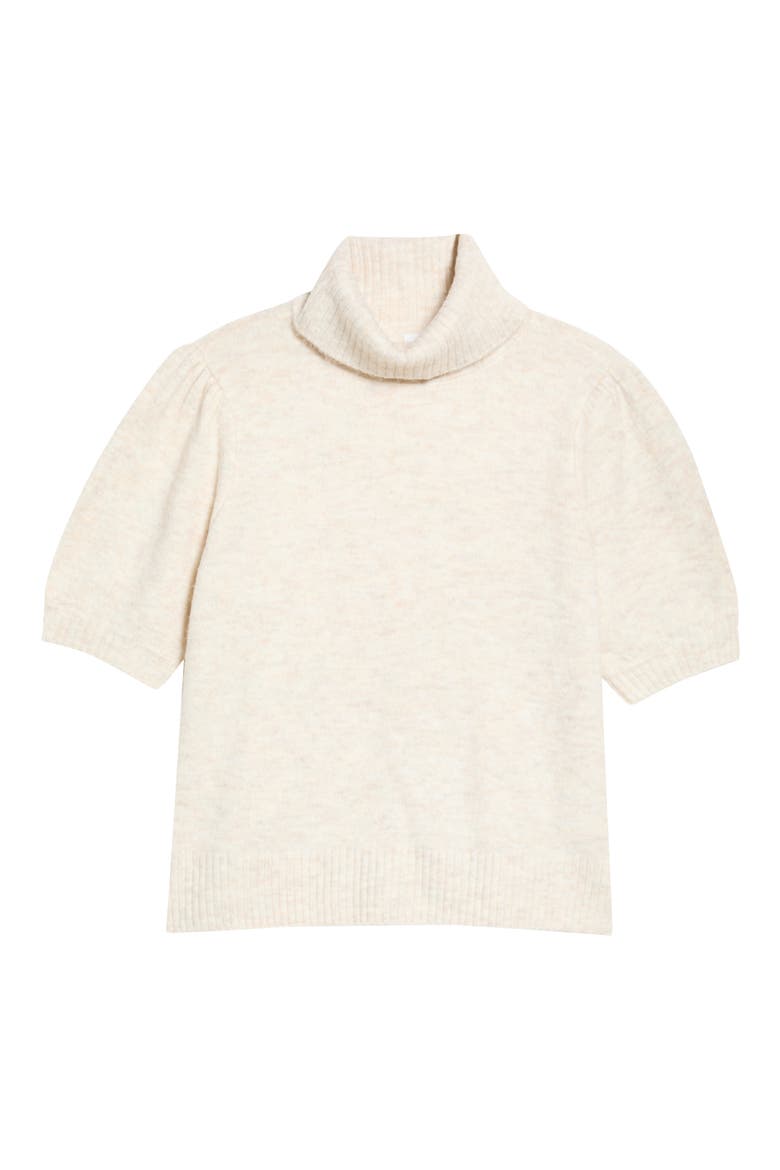 Turtleneck Short Sleeve Sweater, Main, color, MALTED