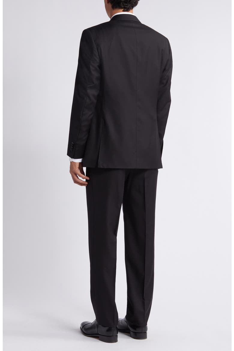 Solid Wool Suit, Alternate, color, BLACK