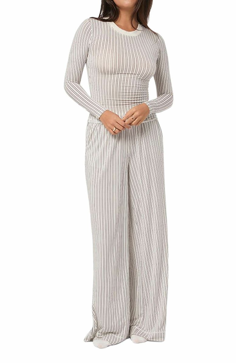 WeWoreWhat Long Sleeve Crewneck Top, Alternate, color,