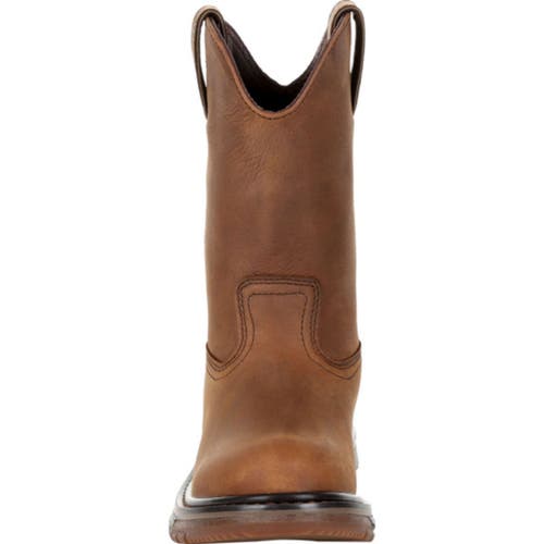 Rocky Waterproof Padded Kid's Flx Waterproof Western Boot In Brown