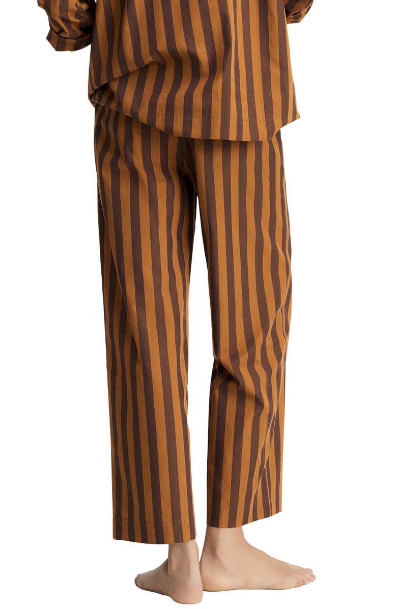 MANGO Stripe Cotton Pajama Pants, Alternate, color, 