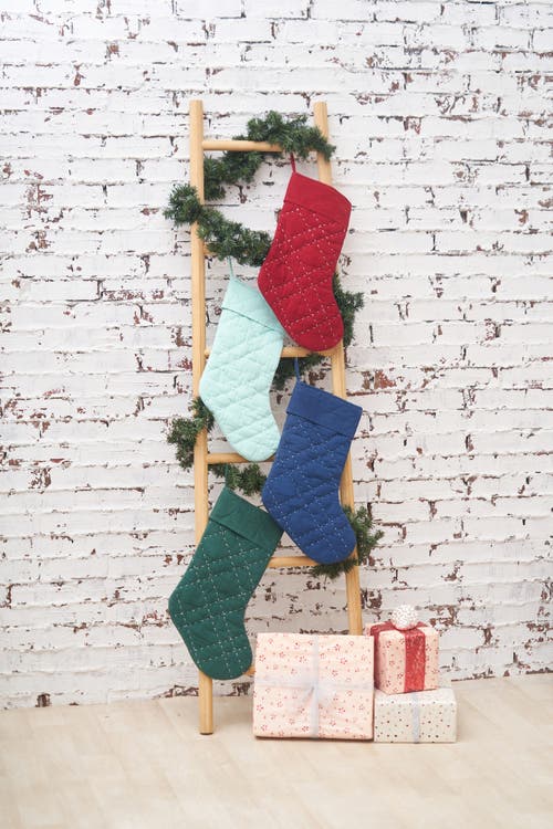 Carol & Frank Elliot Jungle Stocking In Green