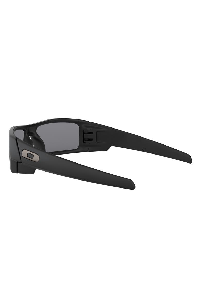 Oakley Gascan<sup>®</sup> 60mm Polarized Rectangular Sunglasses, Alternate, color, Black